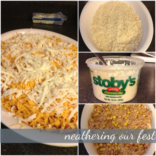 rotel + stoby’s white cheese dip chicken casserole