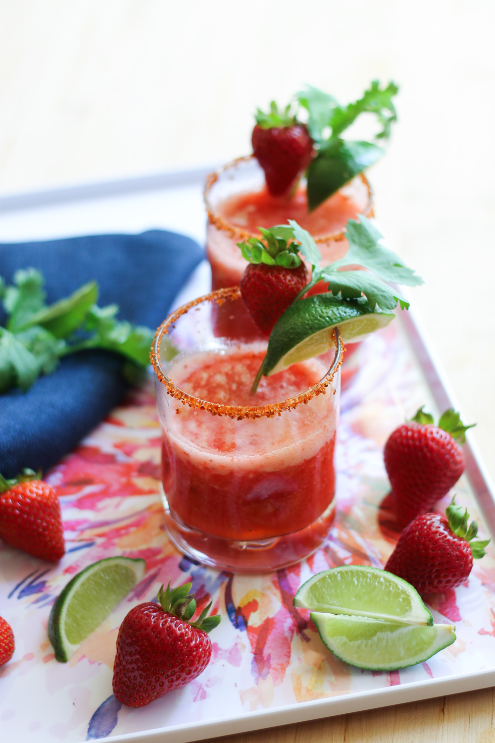 Paleo Friendly Virgin Strawberry Margarita Recipe with Be Mixed