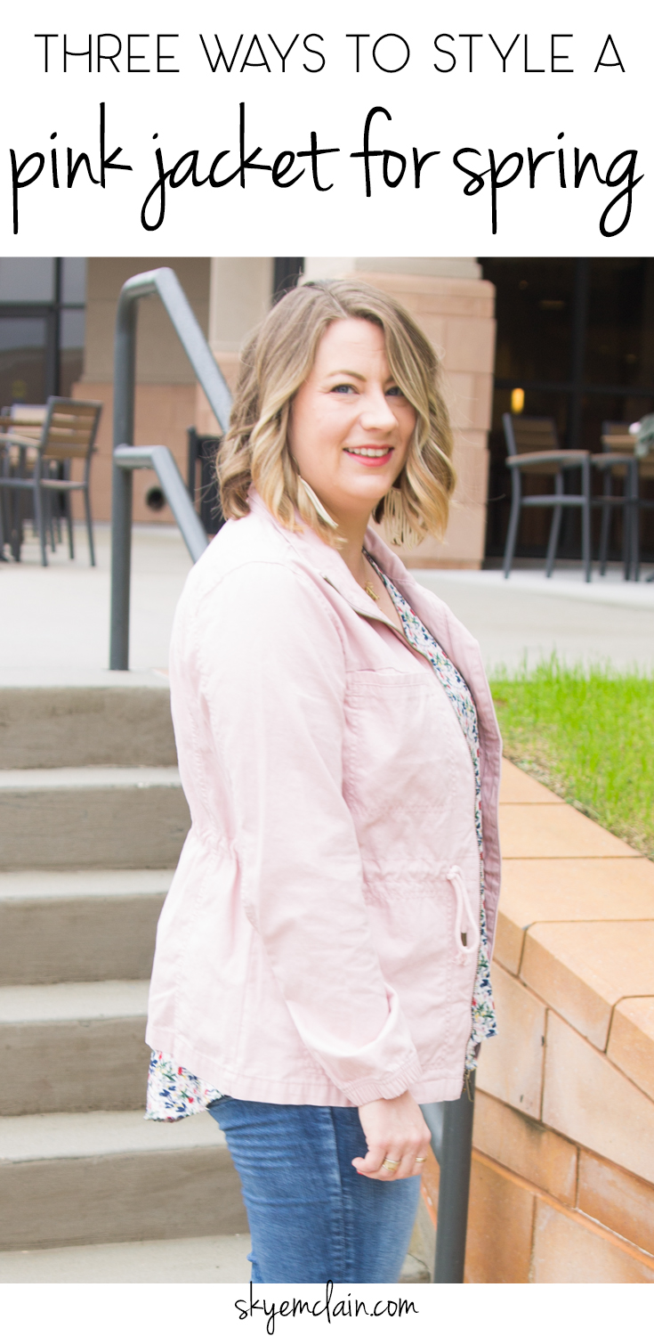 Three Ways to Style a Pink Jacket for Spring | Skye McLain