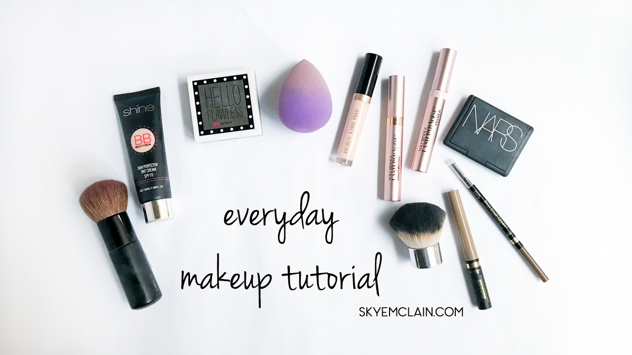 everyday makeup tutorial products used